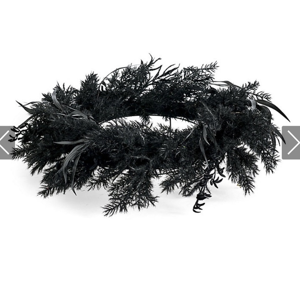 Festive Black Holiday Wreath